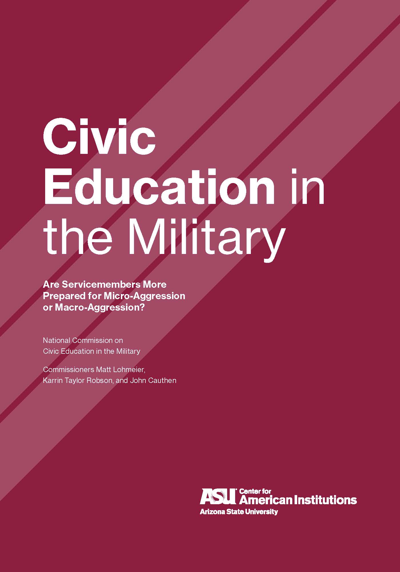 Civic Education in the Military Report cover